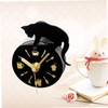 ORFOFE Magnetic Clock for Fridge Cat Sticker Refrigerator Clock Magnets