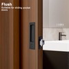 Dontay Pocket Door Handle, Modern Rectangular Keyed Entry Function, (Bed/Bath)