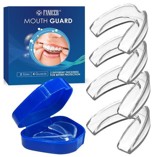 Pack of 4 in 2 Sizes Bite Splint Teeth Grinding