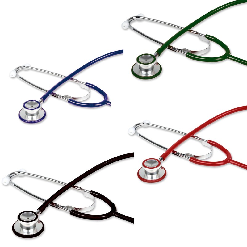 Trad Dual Head Stethoscope, dark green, lightweight aluminiun nurse stethoscope