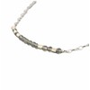 JENNYANDJUDE Custom LABRADORITE Small Bar Morse Code Necklace in Gold,