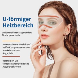 SDSM Steam Eye Mask for Dry Eyes, Eye Fatigue, Eye Spa, Relaxing Eyes, Warming Eye Mask, Self-Heating Eye Mask, Sleep Mask, Helps Sleep Relaxing, Unscented, Pack of 20