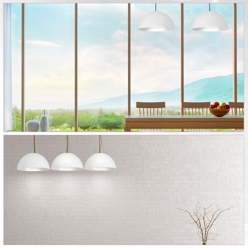 Hortsun Replacement Lamp Shade 4 Pcs White Replacement Plastic Lampshade