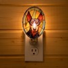 VOUWOWOX Doberman Dog Night Light Stained Glass Style Pet Décor