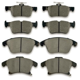 evkingauto Front Rear Ceramic brakes Pads Brake Pad Compatible with 2013-2019 Ford Fusion,2013-2020 Lincoln MKZ