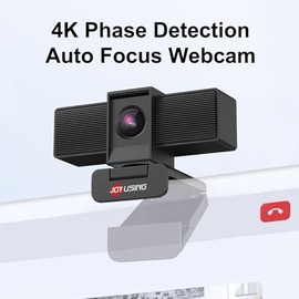 JOYUSING Flip600S - Cámara web 4K para PC - Ultra 4K HD, enfoque automático PDAF, micrófonos con cancelación de ruido, FOV de 73°, corrección automáti