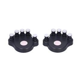 2Pcs Piano Finger Trainers ABS Silicone Hand Correctors Orthotic Tools for Strength TrainingBlack