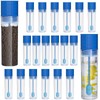 TOTSUN 20Pcs Stool Containers Sample 15 ML Plastic Test Tube