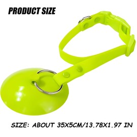 HKYLRAT Dog Bathing Tether with Heavy Suction Cup, Soft Shower Brush Pet Grooming Tub Restraint Perfect for Shower, Blowing, Trimming and Brushing Your Pet (Green)