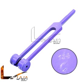LAJA Imports Aluminum Clinical Grade Nerve/Sensory Tuning Fork, 128 CPS Purple Coated Color