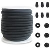 ZHFMLY 4mm Black Bungee Shock Cord 5/32 inch Thick Elastic
