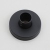 Washly 8" Black Rain Shower Faucet Set Round Jets Handheld