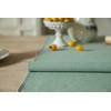 ZeeMart Sage Table Runners 72 Inches Long, Burlap Linen Style