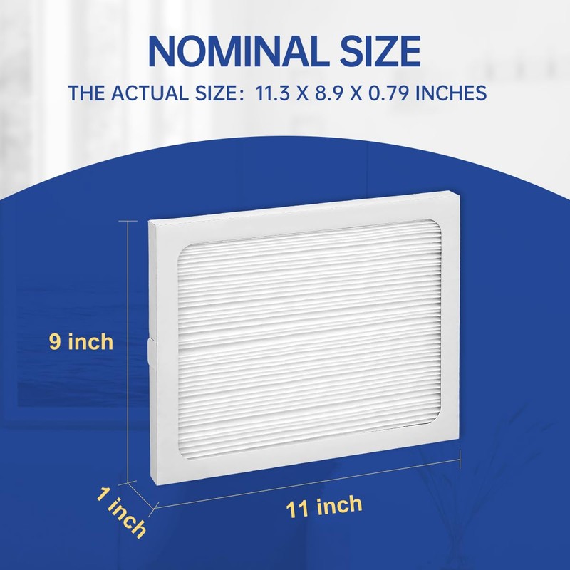 9 x 11 x 1 Dehumidifier Filter MERV 13 Compatible