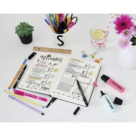 Graphite Pencil with Eraser - STABILO pencil 160 - My STABILO Journal - Pack of 3 - petrol, orange, pink - HB