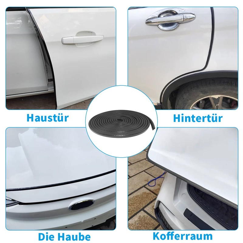 Universal Car Door Edge Protector Strips 5m U Shape Rubber