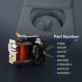 479595 Washing Machine Pump and Fuse Kit for Fisher & Paykel Washer GWL11, GWL15, IWL12, IWL15, IWL16, WA37, WA42, Replaces 420325P, SM479595, 426375P, 479585, AP6791227, PD000566711