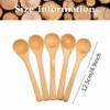 30pcs Mini Handmade Wooden Spoon Small Wood Children Spoons Ice-Cream
