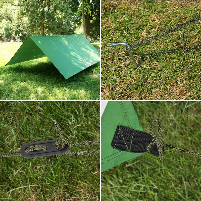 Ledeak Hammock Rain Fly Tent Tarp, 3m x 3m Shield