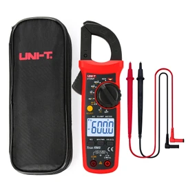 UNI-T UT202F - Medidor de abrazadera digital de corriente alterna, TRMS voltios, ohmios, amperímetro, abrazadera de HVAC, multímetro, rango automático, 6000 abalorio, frecuencia de corriente CA, NCV, CC, voltaje, frecuencia, continuidad, diodo