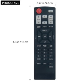 AKB75815301 Replacement Remote Compatible with LG Mini Hi-Fi System CK43 CKM4 CKS43F CM4590 CJS45F CJS45W AKB75815301