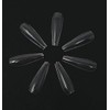Kiara World 500pcs Clear Ballerina Coffin Full Cover Artificial False