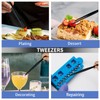 Urxirha 10-Inch Culinary Plating Tweezers, Stainless Steel Kitchen Tweezers for