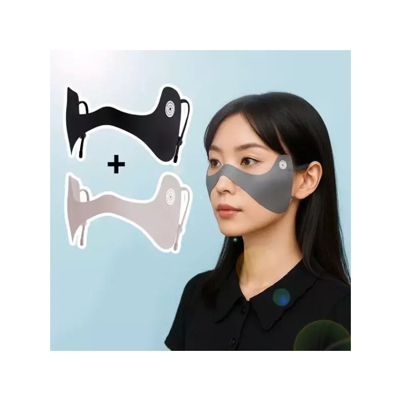 눈가 패치 얼굴팩 윤기나는 얼굴 자외선차단 마스크 [다크그레이+블랙] Under-Eye Patch