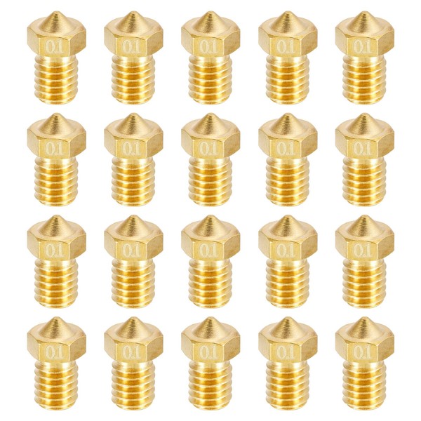 uxcell Brass Nozzle, 0.004 inch (0.1 mm) 3D Printer, Extruder