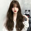 Loose full wig long hair light women brown wave curl (WFIUQXM) / 루즈 통가발 긴머리 가벼운 여성 브라운 웨이브 컬 (WFIUQXM)