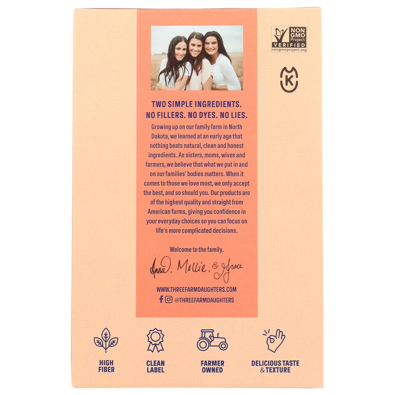 Three Farm Daughters Elbow Pasta, 12 OZ