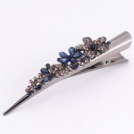 Lurrose Hair Clips, Beak Clips, Alloy, Rhinestones, Cute, Large, For Bundles, Hair Arrangement, Hair Ornaments (Color 1)