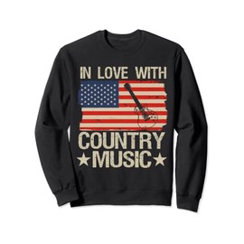 In Love With Country Music Vintage Western Square Dance Sweatshirt