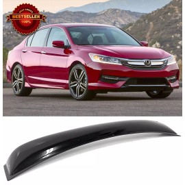 SDZ Rear Roof Spoiler Visor Sun Vent Rain Wind Guard Shade For 13-17 Accord 4D Sedan