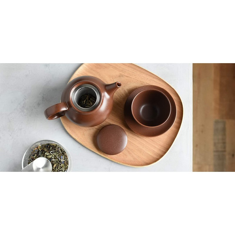 KINTO 17147 PEBBLE Cup & Saucer, 6.1 fl oz (180