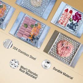 PEGGY11 Durable Stainless Steel Lick Pad for Cats & Dogs | Strong Suction Cups | Anxiety Relief & Slow Feeder | Dishwasher Safe - Single