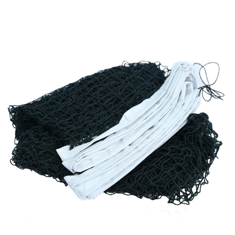 Green Badminton Net with Rope Cable Single-Edged Volleyball Net Outdoor