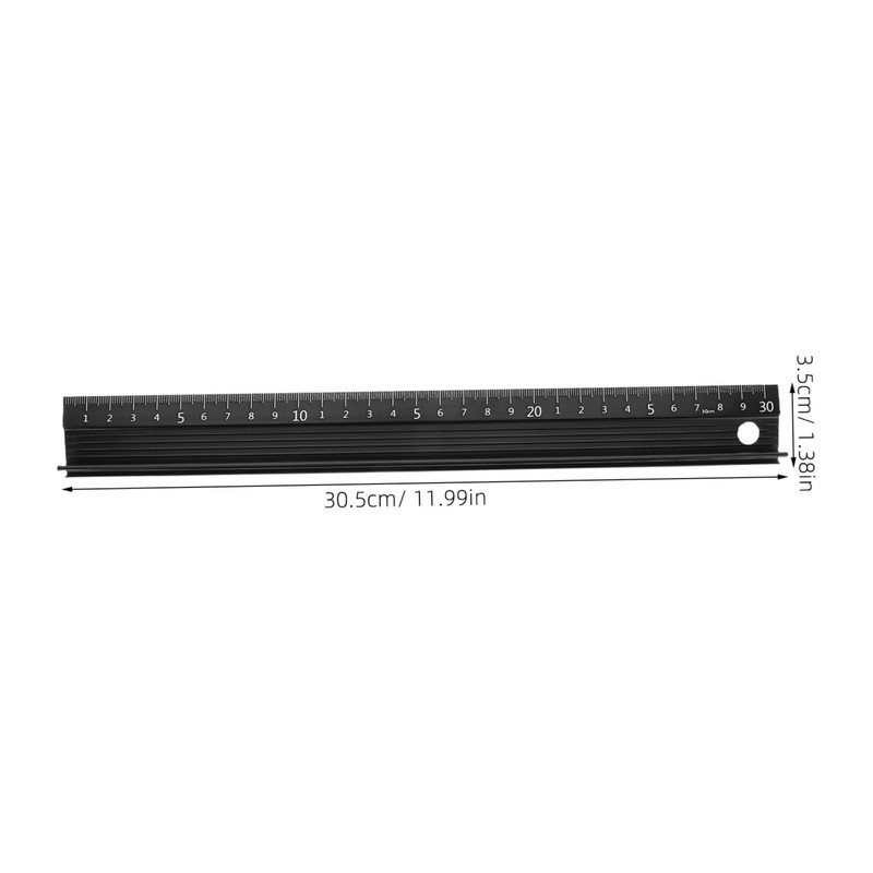 SHINEOFI Precision Metal Craft Ruler Durable Measuring Tool with Scale