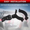 PLUSBEAM 2PCS Motorcycle Headlight Bracket, Heavy-Duty Motorbike Tube Clamp Turn