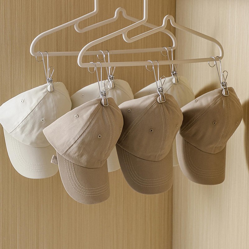 12Pcs Multi-Functional Portable Laundry Hooks Small Cloth Single Clip Useful