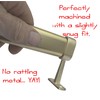 Oval Closet Rod End Hanger | Satin Brass | 1