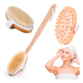 Veraly Set 3 Cepillos Exfoliantes Corporales Mejoran Circulación Fu