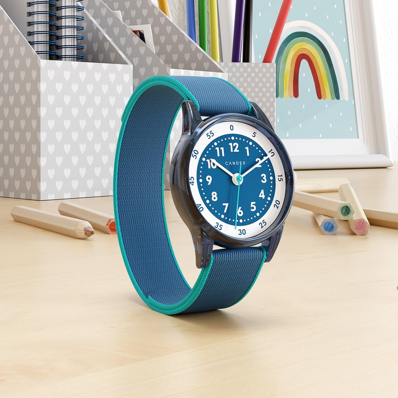 Cander Berlin MNA 0130 L Children's Watch Velcro Wristwatch Children