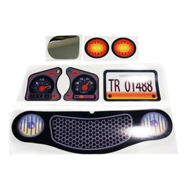 The Toy Restore New Replacement Decals Fits Little Tikes Cozy Coupe II Ride on Black