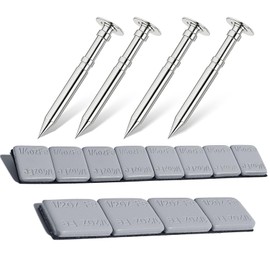 DZrudun Pinewood Car Speed Kit-4oz Lead-Free Pinewood Weights (12 Pcs)+4 Polished Grooved Axles|1 Inch Pro-Grade Derby Car Axles for Zero Wobble & Friction Reduction|Precision COG Tuning for Max Speed