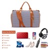 Garment Bag for Travel, Large Canvas Stripes Duffle Bag for