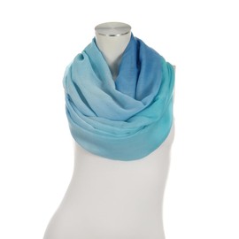 Majea Women’s Super Soft Loop Scarf in Many Colours and Patterns, Tubular Scarf in Trendy Colours - Blue 14, size: 180 x 90
