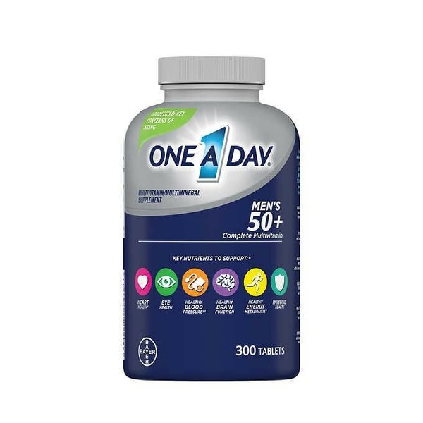 One A Day Men's 50+ Multivitamin, 300 Tablets * FAST