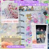 Muratuki Transparent Binder, Star Pattern, Seal Storage Notebook, M5, Plastan,