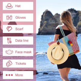 3 Piezas Clips para Sombrero para Viaje Portátil Clip Magnético para Sombrero de Bolso PU Soporte de Sombrero para Hombre Mujer